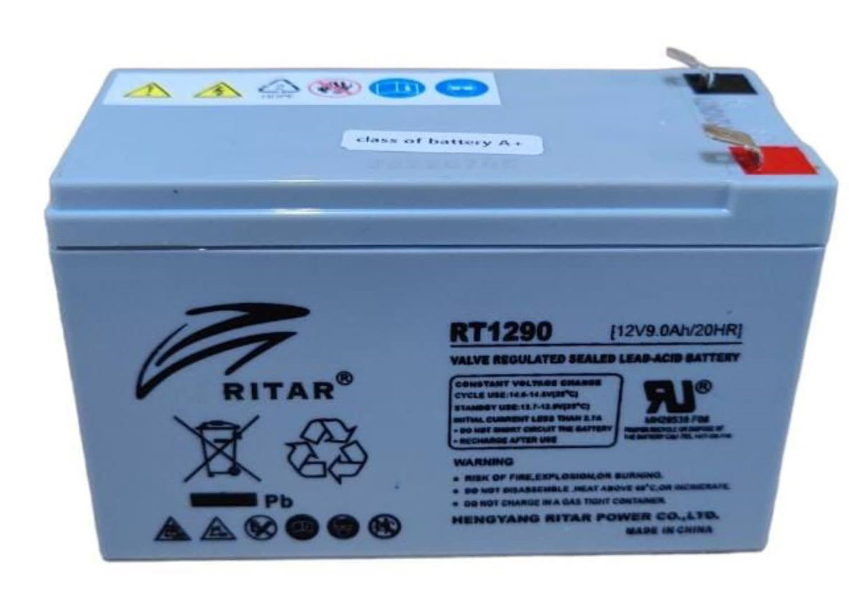 Ritar 12V 9Ah AGM SLA Battery – High Performance Sealed Lead Acid UPS Battery